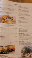 Ara Sushi Grill menu