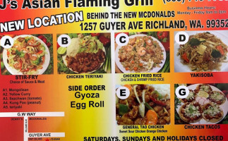 J's Asian Flaming Grill food