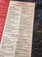 Ca's Diner menu
