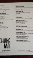 Chiang Mai menu