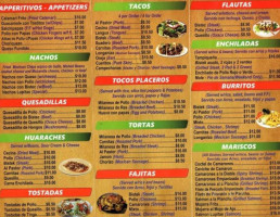 Lupita's Taqueria menu