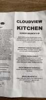 Cloudview Kitchen menu