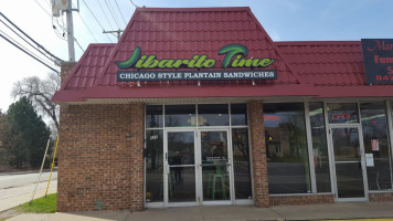 Jibarito Time Inc, Chicago Style Plantain Sandwiches inside