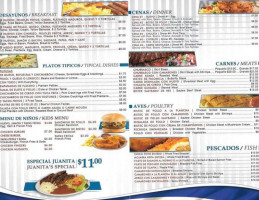 Juanita's menu