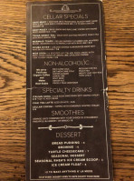 Root Cellar Cafe menu