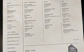 Johnston's Salt Box menu