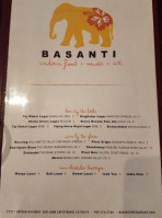 Basanti menu