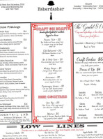 Haberdasher menu