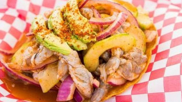 Baja Fish Tacos Burgers food