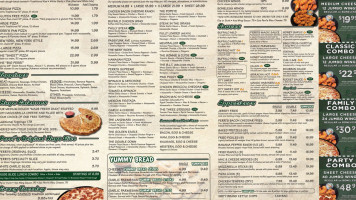 Perri's Pizzeria menu