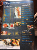 Tara Thai Sushi menu