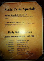 Sushi Train Japanese menu