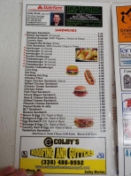 Main Street Diner Dairy menu