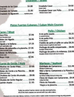 Cafe Vinales menu