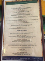 Casa Piedra Mexican menu