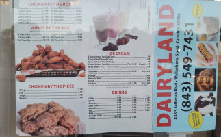 Dairy-land menu