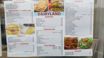 Dairy-land menu