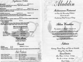 Aladdin menu