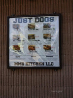 Just Dogs menu