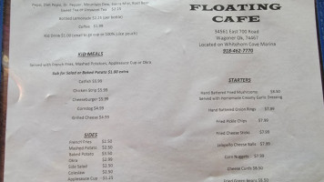 Black Pearl Floating Cafe menu