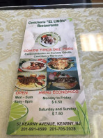 Cevicheria El Limon menu