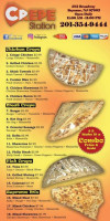 Crepe Station menu