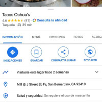 Tacos Ochoas 8a's food