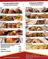 Mr. Shawarma menu