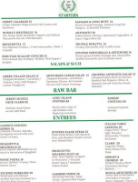 Stanton Italian Table menu