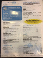 Frosty's Fun Center menu