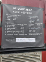 Hi Dumplings Kennewick menu