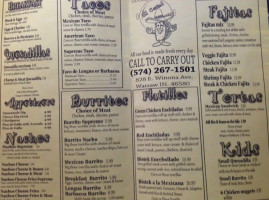 Taqueria El Comal menu