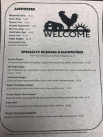 Wega Dairy Barn menu