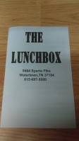 The Lunch Box menu