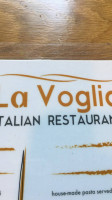 La Voglia Italian Warminster menu