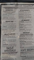The Uptown Cafe menu