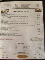 Zwiegs Grill menu