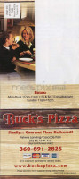 Buck's Pizza menu