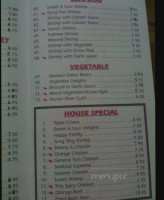 Peking Chinese Restaurant menu