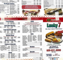 Lucky 7 Deli menu