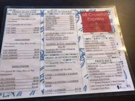 68 Crawfish Express menu