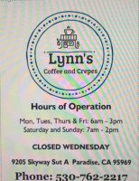 Lynn's Coffee Crepes food
