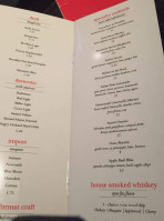 Artisan Kitchen And Lounge menu