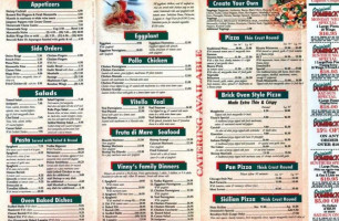 Original Dominick's Pizza menu