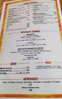 Chuy Mexican Bistro Cantina menu