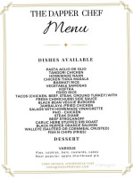 The Dapper Chef menu