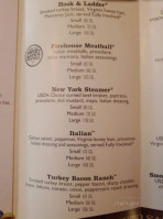 Firehouse Subs menu