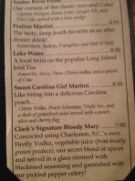 Clark's Inn And menu