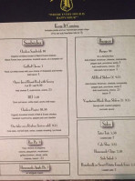 Ivy Inn menu