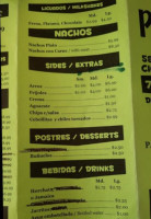 Mi Patron Mexican menu